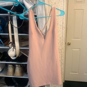Blush cocktail dress